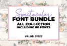 Spectacular Font Bundle: Free 80 Premium Fonts with Commercial License
