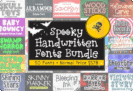Giveaway – Spooky Handwritten Fonts Bundle: Free 50 Halloween-themed Fonts with Commercial License