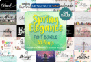 Font Giveaway – Spring Elegance Font Bundle” Free Commercial License | 33 Premium Fonts – for Windows & Mac OS X