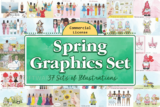 Design Giveaway – Spring Illustrations Bundle: Free 37 Spring-themed Graphic Designs |  Commercial License