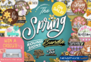 Design Giveaway – Spring Round Sign Bundle: Free 35 Premium Round Sign Designs with Commercial License