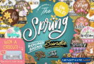 Design Giveaway – Spring Round Sign Bundle: Free 35 Premium Round Sign Designs with Commercial License