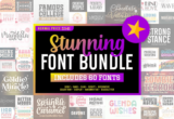 Giveaway – Stunning Font Bundle: Free 60 Premium Fonts by 7Ntypes | Commercial License