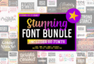 Giveaway – Stunning Font Bundle: Free 60 Premium Fonts by 7Ntypes | Commercial License