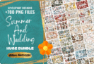 Giveaway – Summer and Wedding Clipart Huge Bundle: Free 700+ High-Resolution PNG Graphics | Commercial Use Included