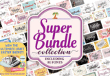 $1 Only – Super Bundle Collection: 81 Premium Fonts by MYdesign | Commercial License