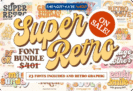 98% Off – Super Retro Font and Graphics Bundle: 23 Premium Retro-themed Fonts + 47 Premium Retro-themed Graphics | Commercial License