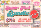 Giveaway – Super Retro and Playful Font Bundle: 62 Groovy, Retro, and Fun Fonts | Commercial License