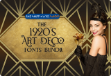 98% Off + 10% Off Coupon: The 1920’s Art Deco Fonts Bundle – 117 Art Deco Fonts from 32 Font Families With Commercial License