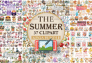 Gievaway – The Big Summer Clipart Bundle 2: Free 37 High-Resolution PNG Sets with Transparent Backgrounds – Commercial License