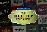95% Off + 10% Off Coupon: The Blackletter Font Bundle – 131 Fonts Divided Across 88 Font Families (Commercial License)