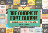 Giveaway – The Complete Font Bundle: Free 117 Premium Fonts with Commercial License