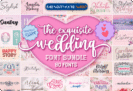 Font Giveaway – The Exquisite Wedding Font Bundle: Free 80 Premium Fonts with Commercial License