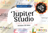 98% Off – The Jupiter Studio Font Bundle: 80 Premium Fonts with Commercial License