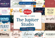 99% off – The Jupiter Studio Font Bundle: 80 Premium Fonts – Commercial License