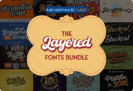 81% Off + 10% Off on The Layered Fonts Bundle – Commercial License – 68 Amazing Layered Fonts for Infinite Combinations – for Windows & Mac