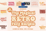 87% Off – The Magical Retro Font Bundle: 12 Retro-themed Fonts