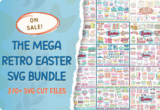 Giveaway – The Mega Retro Easter SVG Bundle: Free 370+ Premium SVG Designs for T-Shirts, Mugs, Pillows, Stickers & Merch | Commercial License
