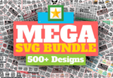 Giveaway – The Mega SVG Bundle: 500+ Designs by Graphic House With Commercial License