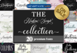 Font Giveaway – The Modern Script Font Bundle: Free Commercial License | 20 Premium Fonts for WIndows, Mac, etc.