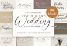 Giveaway – The Modern Wedding Font Bundle: Free 20 Elegant Script & Handwritten Fonts | Commercial License