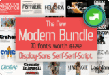 Giveaway – The New Modern Font Bundle: Free 70 Stylish Serif, Script & Display Fonts for Logos, Branding & Design | Commercial License