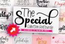 Giveaway – The Special Collection Font Bundle: Free 33 Premium Fonts for Designers & Creators | Compatible with Windows, Mac & Linux | Commercial License Included