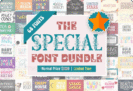 The Special Font Bundle: Free 68 Premium Fonts by Eightde | Commercial License