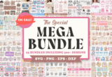 Giveaway – The Special Mega Bundle: Free 25 Premium Graphic Design Bundles for T-Shirts, Mugs, Cards, Stickers, and Crafts | Commercial License Included
