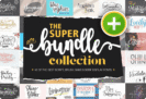 Giveaway – The Super Font Collection Bundle: Free Commercial License – 46 Premium OTF & TTF Fonts for Windows, Mac, Linux