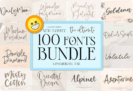 99% Off – The Ultimate Font Bundle: 100 Premium Fonts by letterativestudio | Commercial License