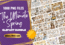 Gieaway – The Ultimate Spring Clipart Bundle: 1000 High-Resolution PNG Files | Perfect for Crafts, Sublimation, and Digital Projects | Commercial License Included