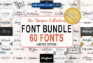 Font Giveaway – The Unique Collection Font Bundle: 60 Premium Script Fonts with Commercial License