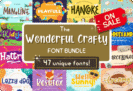 98% Off – The Wonderful Crafty Font Bundle: 47 Premium Fonts with Commercial Use License