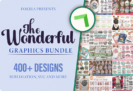 Giveaway – The Wonderful Graphics Bundle: 400+ Unique Designs for T-Shirt, Prints, Etc. – Commercial License