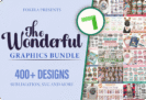 Giveaway – The Wonderful Graphics Bundle: 400+ Unique Designs for T-Shirt, Prints, Etc. – Commercial License
