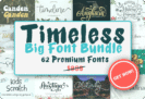 Giveaway – Timeless Big Font Bundle: 52 beautifully crafted fonts | Commercial License