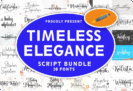 Giveaway – Timeless Elegance Script Bundle: Free 30 Script, Calligraphy & Handwritten Fonts | Commercial License Included