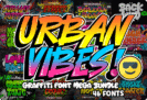 Giveaway – Urban Vibes – Graffiti Font Bundle: Free 46 bold graffiti-style fonts | Commercial License