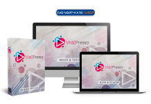80% Off on Lifetime Access to VidzPresso Premium- Easy-to-use “push-button” Video Software
