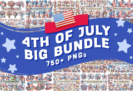 Giveaway – Watercolor 4th of July Big Bundle: 750+ Independence-Day-Themed Designs – Commercial License